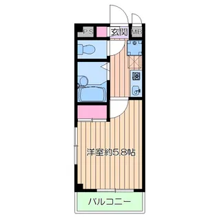 サンライト新井薬師【4階】の間取り