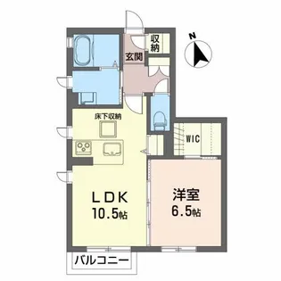 プライベートガーデン蛇田【1階】の間取り