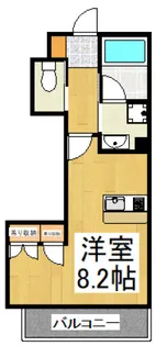 リヴィエールポルテ【3階】の間取り