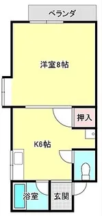 サンライフ高浜【1階】の間取り