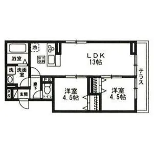 グランデュール新検見川【3階】の間取り