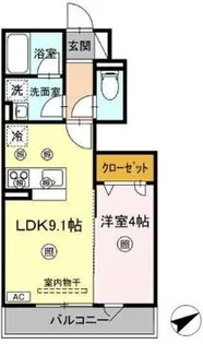 TORISIA川口【1階】の間取り