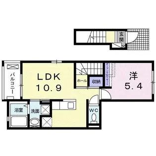 メイプル【2階】の間取り
