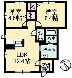 シャーメゾン本郷南 B棟【1階】の間取り