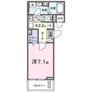 ヒカルサ四日市西浜田【1階】の間取り