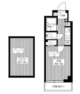 ブライズ新宿中井【1階】の間取り