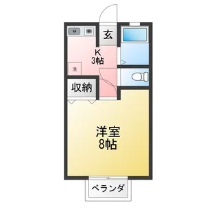 リュミエール岩崎II【1階】の間取り