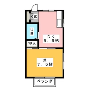 ロイヤルシャルマン【2階】の間取り