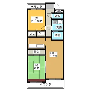 グランドメゾン城見【4階】の間取り