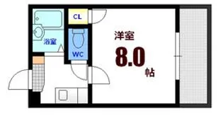 パーク朝日【5階】の間取り