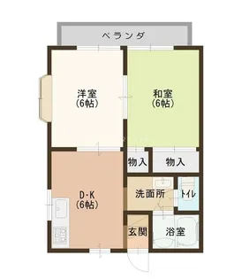 カーサ・ルーチェ【2階】の間取り