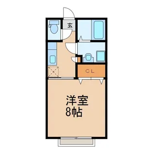 みどりヶ丘ハイツ【2階】の間取り