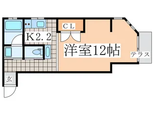 バルビゾン【1階】の間取り
