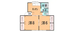 メゾンパークC【2階】の間取り