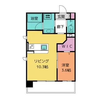 さんぶらいと本通り【4階】の間取り