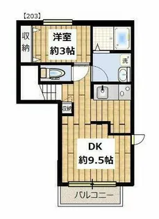 チェリーブロッサム中目黒【2階】の間取り