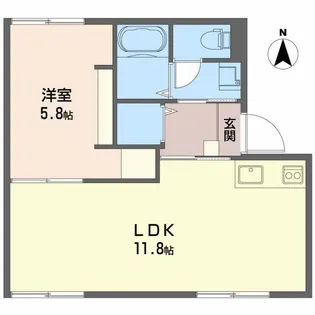 サンハイツ矢橋I【2階】の間取り