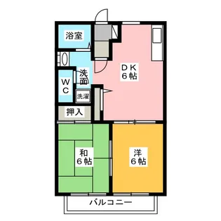 フローラコート壱番館【1階】の間取り