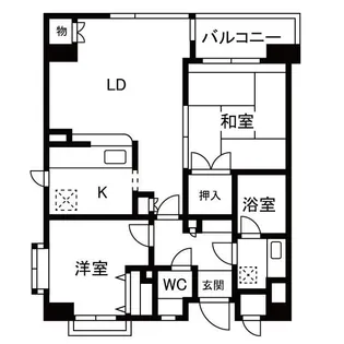 チュリス明大前【3階】の間取り