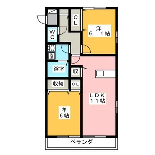 Sol Casa【2階】の間取り