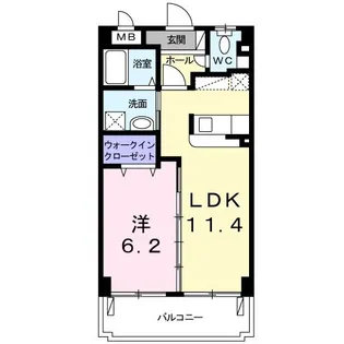 レッドブリッジ 寿【2階】の間取り
