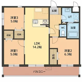 Felicias【2階】の間取り