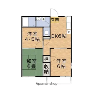 エクレールA棟【1階】の間取り