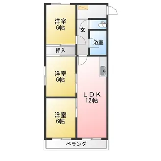 ニュータウン天白【1階】の間取り
