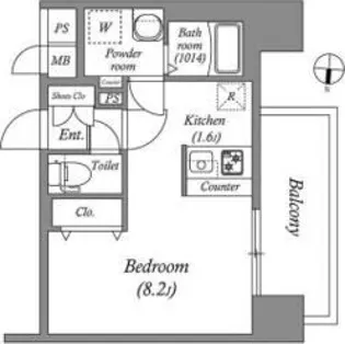 SHOKEN Residence 名古屋〈太閤通〉【7階】の間取り