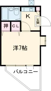 フラット桜ヶ丘【2階】の間取り