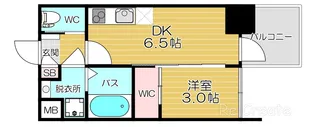 セレニテ堺筋本町リアン【13階】の間取り