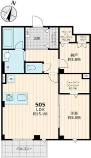 ノルデランテ篠崎【5階】の間取り