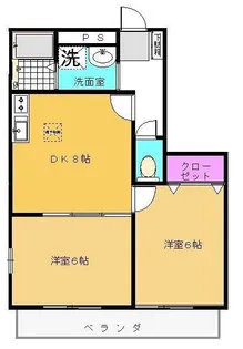 泉ハイムII【2階】の間取り