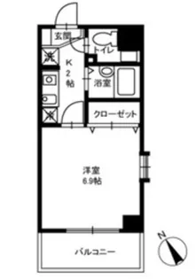 ミリアビタNO.13【4階】の間取り