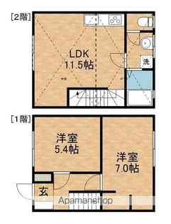 ちゃまクリス【1階】の間取り
