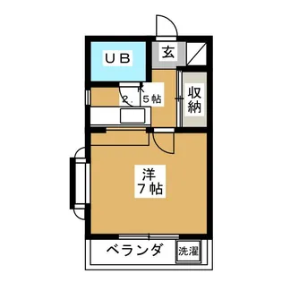 松川アパート【1階】の間取り