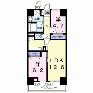 グランド エンパイア【2階】の間取り
