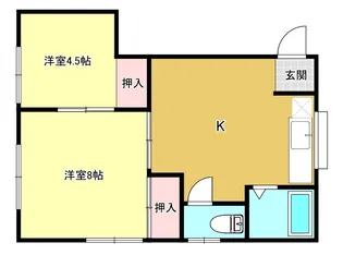 ハイツ香華【2階】の間取り