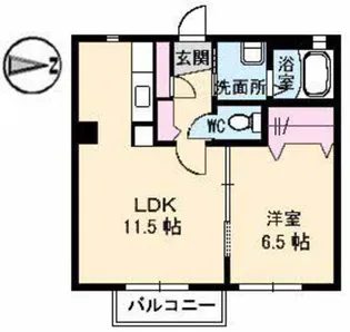 シャーメゾンTS【2階】の間取り
