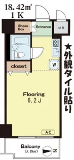 GSハイム麻布十番東山【5階】の間取り