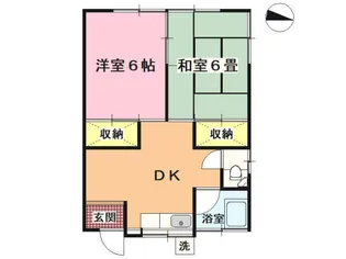 みつばち荘【1階】の間取り