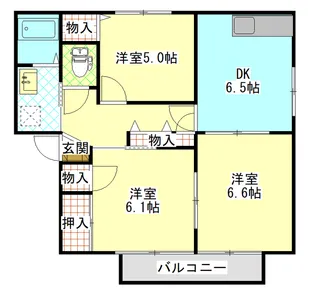 フォーレス藤井【2階】の間取り