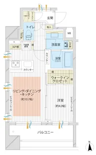 シティインデックス秋葉原【7階】の間取り