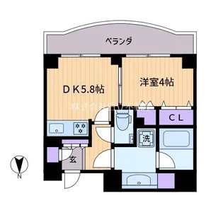 デュオ・スカーラ笹塚【8階】の間取り