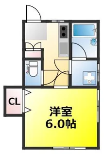 カサデチェリー【2階】の間取り