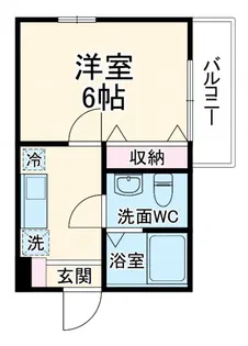 ロジュマン東海大学前【1階】の間取り