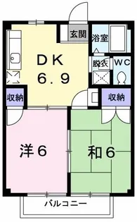 ハイツKUWAO【1階】の間取り