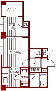 マイキャッスル鶴見中央【10階】の間取り