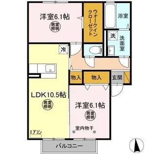 グラン・ジュテ A【2階】の間取り