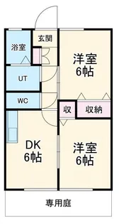 エステート【1階】の間取り